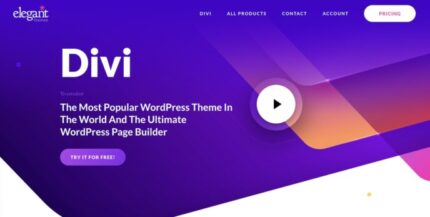 Divi Theme – The Ultimate WordPress Multipurpose Theme & Visual Page Builder